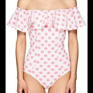 LISA MARIE FERNANDEZ*Pink Polka Dot One Piece*$430